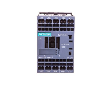 Stycznik pomocniczy 2Z 2R cewka 24V DC S00 przyłącze sprężynowe SIRIUS 3RH2122-2BB40