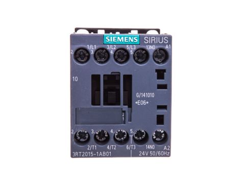 Stycznik mocy 7A 3P 24V AC 1Z 0R S00 3RT2015-1AB01