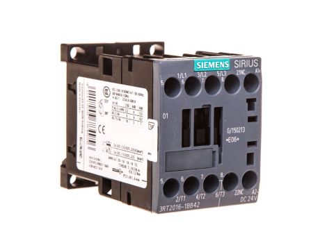 Stycznik mocy 9A 3P 24V DC 0Z 1R S00 3RT2016-1BB42