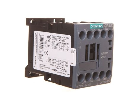 Stycznik mocy 12A 3P 24V AC 1Z 0R S00 3RT2017-1AB01