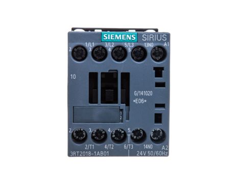 Stycznik mocy 16A 3P 24V AC 1Z 0R S00 3RT2018-1AB01