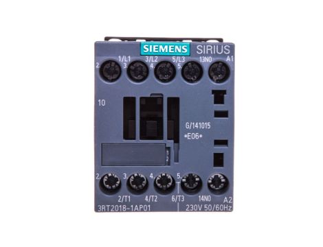 Stycznik mocy 16A 3P 230V AC 1Z 0R S00 3RT2018-1AP01