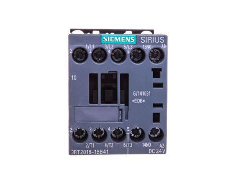 Stycznik mocy 16A 3P 24V DC 1Z 0R S00 3RT2018-1BB41