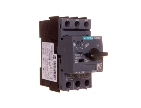 Wyłącznik silnikowy 3P 0,75kW 1,4-2A S00 3RV2011-1BA10