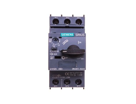 Wyłącznik silnikowy 3P 1,1kW 2,2-3,2A S00 3RV2011-1DA10