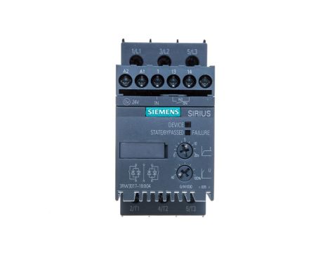 Softstart 3-fazowy 200-480VAC 12,5A 5,5kW/400V Uc=24V AC/DC S00 3RW3017-1BB04