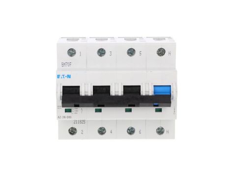 Wyłącznik nadprądowy 3P+N D 80A 20kA AC AZ-3N-D80 211825