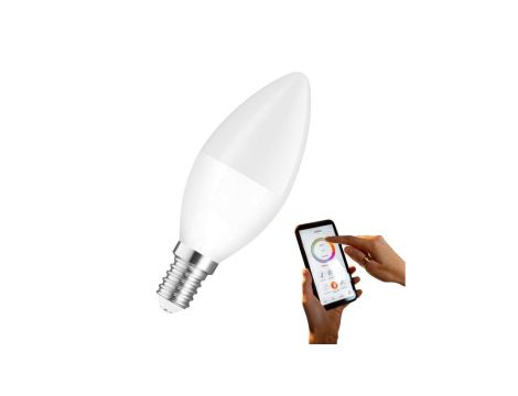Żarówka LED E14 230V 5W biała CCT ściemnialna 410lm Sterowana WiFi
