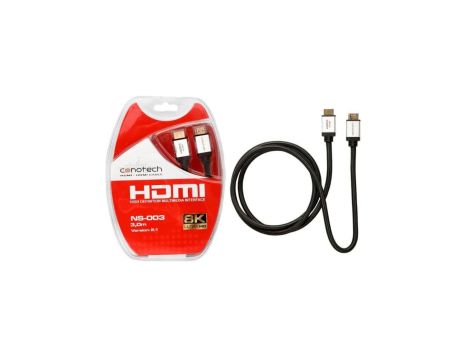CONOTECH Kabel HDMI 2.1 8K Ultra High Speed 8K@60 4K@120 3m