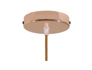 ROZETA DECO 1X METAL CYLINDER MIEDŹ