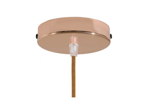 ROZETA DECO 1X METAL CYLINDER MIEDŹ