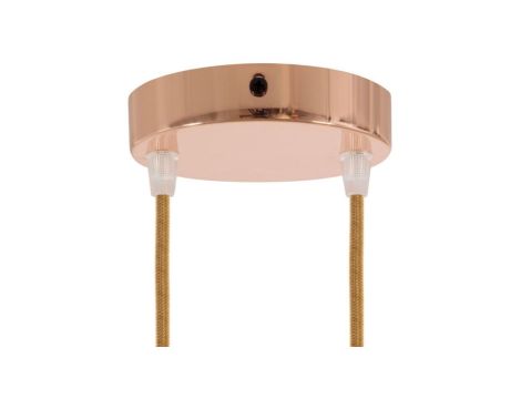 ROZETA DECO 2X METAL CYLINDER MIEDŹ