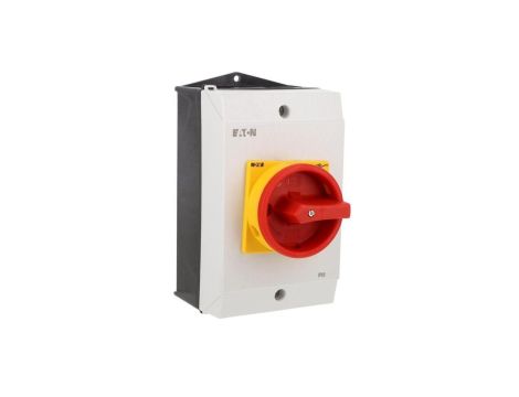 Rozłącznik 40A 3P+N w obudowie IP65 czerwono-żółta rączka z blokadą P1-40/I2/SVB/N 199911
