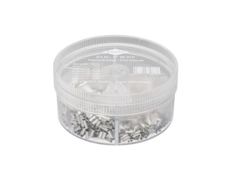 Zestaw końcówek tulejkowych niezolowanych 0,5mm-2,5mm 1900szt KNIPEX 97 99 910