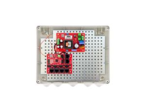 Zestaw do 5 kamer IP switch PoE 5P+1UP w obudowie zewnętrznej ABOX-L3, zasilacz 96W