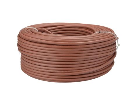 Kabel silikonowy SIHF 180C 300/500V 2x2,5 ciepłoodporny LSOH ceglasty linka TKD /100m/