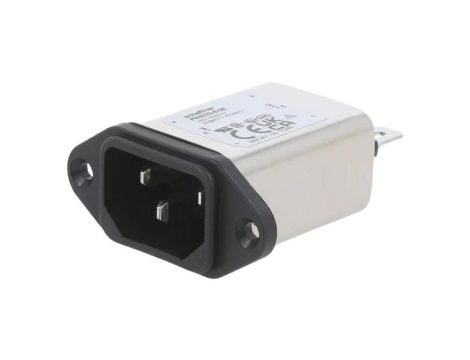 Złącze zasilające AC męskie 6A 250VAC C14 (E) 780uH FN9222B-6-06