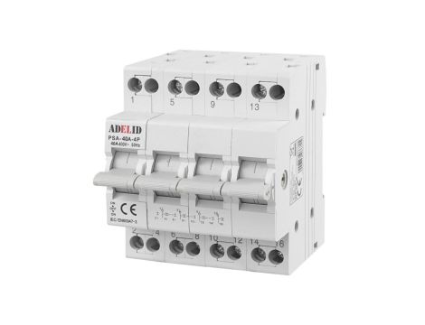 Przełącznik zasilania sieć-agregat 4P 40A 1-0-2 PSA-40A-4P