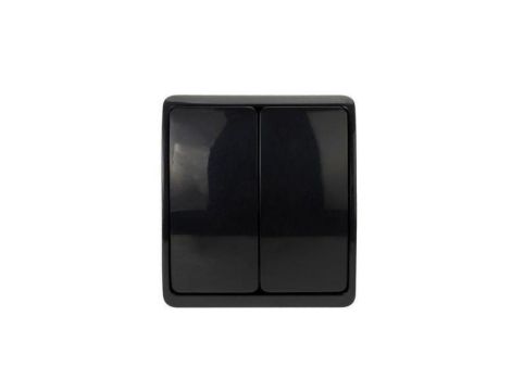 ViPlast Koala łącznik świecznikowy IP44 natynkowy czarny