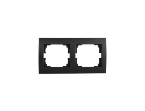 Kanlux Mowion LOGI 02-1470-042 czrny mat, ramka podwójna pozioma