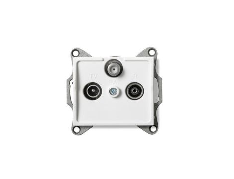 Kanlux Mowion LOGI 02-1350-002 biały Gniazdo RTV-SAT końcowe