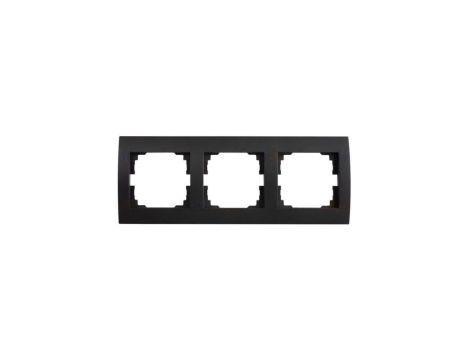 Kanlux MowionLOGI 02-1480-042 czarny mat, ramka potrójna pozioma