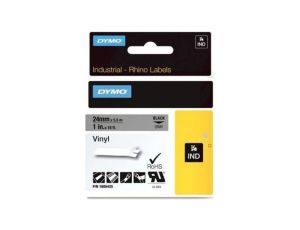 Taśma DYMO IND winylowa uniwersalna 24mm x 5,5m (szara / czarny nadruk) RHINO Industrial 1805425 ORYGINALNA
