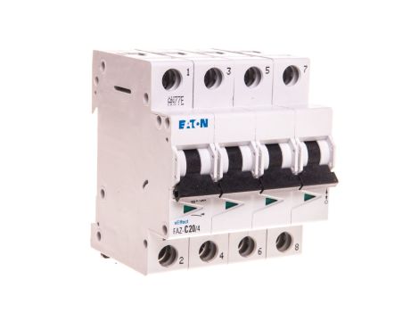 Wyłącznik nadprądowy 4P C 20A 15kA AC FAZ C20/4 279062
