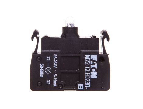 Oprawka z LED niebieska 230V AC zacisk sprężynowy M22-CLED230-B 218063