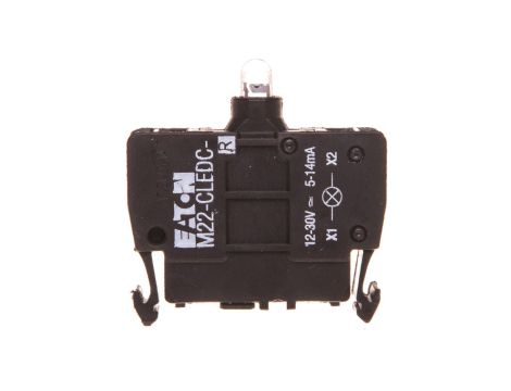 Oprawka z LED czerwona 12-30V AC/DC zacisk sprężynowy M22-CLEDC-R 216573