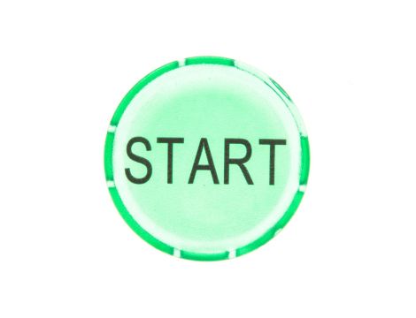 Soczewka przycisku 22mm płaska zielona START M22-XDL-G-GB1 218328