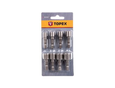 Nasadki wkrętakowe 1/4 cala 5-13mm stal CrV (zestaw 8 szt.) 39D387