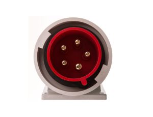Wtyczka tablicowa kątowa 32A 5P 400V czerwona IP67 TWIST 777252-6
