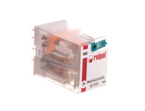 Przekaźnik przemysłowy 4P 12V DC AgNi R4N-2014-23-1012-WTL