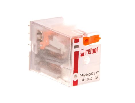 Przekaźnik przemysłowy 4P 12V AC AgNi R4N-2014-23-5012-WT