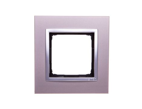 Simon 54 Nature Ramka pojedyncza metal SATYNOWY BLASK DRN1/79