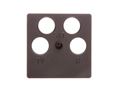 K.1 Płytka centralna do gniazda antenowego 4-wyjściowego antracyt B.1/B.3/B.7 Glas 14841606