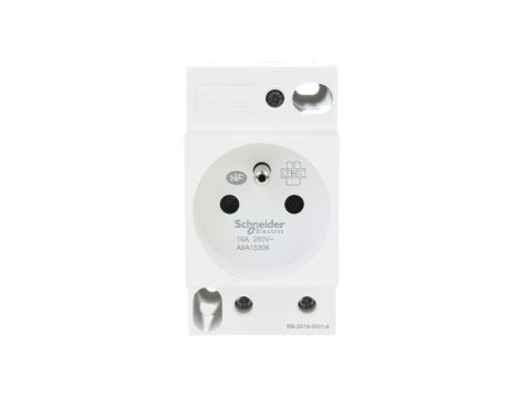 Gniazdo modułowe 2P+Z 16A 250V na szynę iPC A9A15306