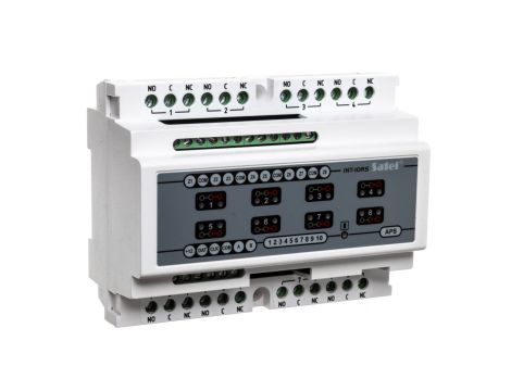 Ekspander 8 wejść i 8 wyjść na szynę DIN INT-IORS