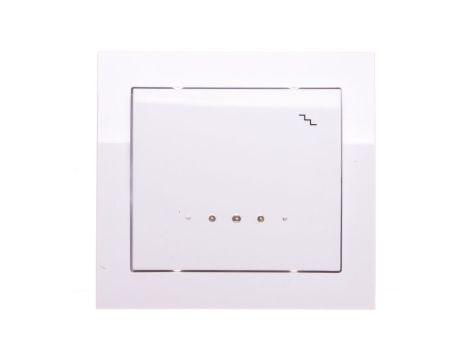 KIER Łącznik schodowy z podświetleniem biały ŁP-3WS/00