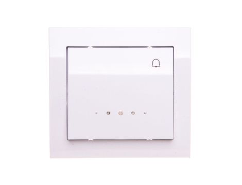 KIER Przycisk /dzwonek/ z podświetleniem biały ŁP-6WS/00