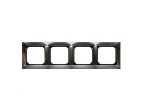 IMPRESJA Ramka poczwórna antracyt R-4Y/50