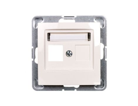 IMPRESJA Obudowa gniazda teleinformatycznego pojedynczego ecru GPK-1Y/p/27