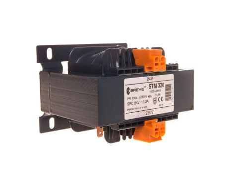 Transformator 1-fazowy bezpieczeństwa STM 320 230/ 24V 13,3A, Ta 40, 16224-9919