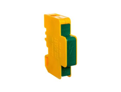 Blok rozdzielczy modułowy 1-biegunowy 60A we: 1x6-35mm2 wy: 6x2,5-6mm2 żółto-zielony LBR60A 84326009