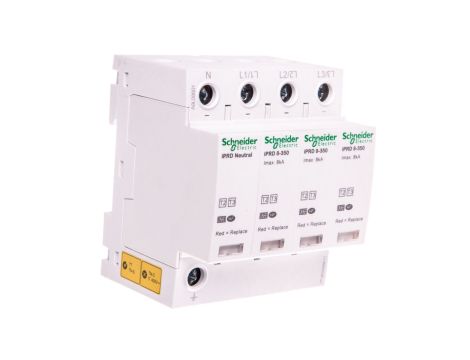 Ogranicznik przepięć Typ T2 + T3 4P 8kA 1,1kV 350V ze stykiem pomocniczym iPRD A9L08601