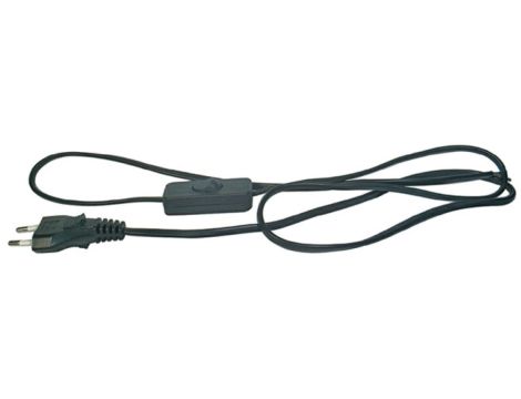 Przewód przyłączeniowy wyłącznikiem KF-HK-1 H03VVH2-F 2x0,75 3m czarny S09273