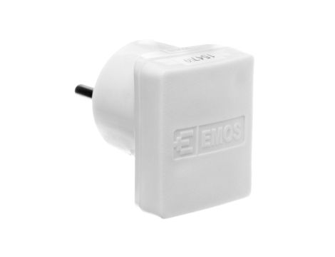 Wtyczka kątowa 10/16A 250V 2P+Z biała NFP-001 P0035