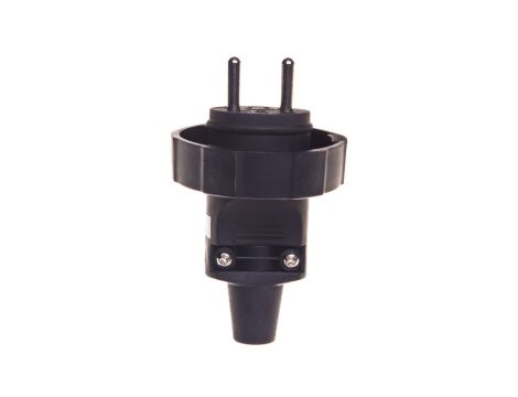 Wtyczka gumowa 10/16A 250V 2P+Z IP65 czarna P0037
