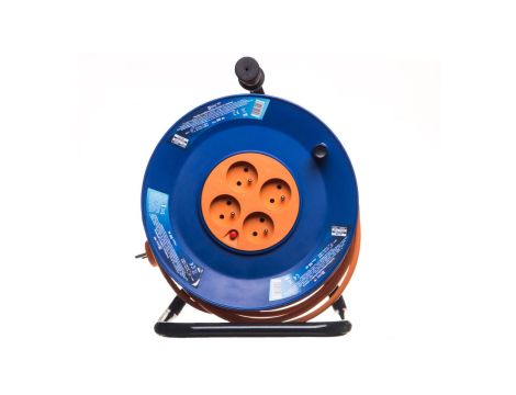 Przedłużacz bębnowy 4-gniazda z/u 50m H05VV-F 3G1,5 P19450